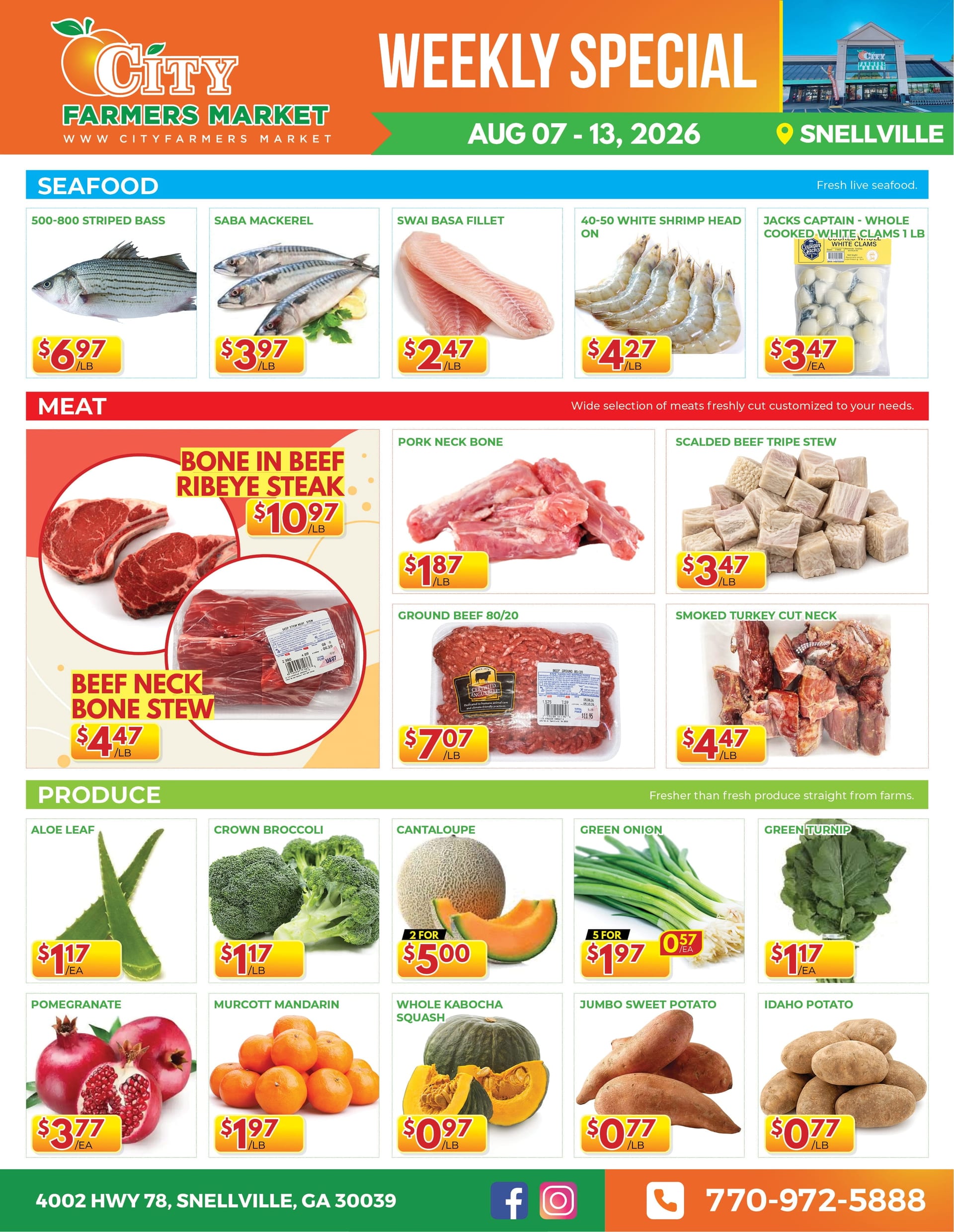 City Farmers Market weekly flyer, page 2 of 2